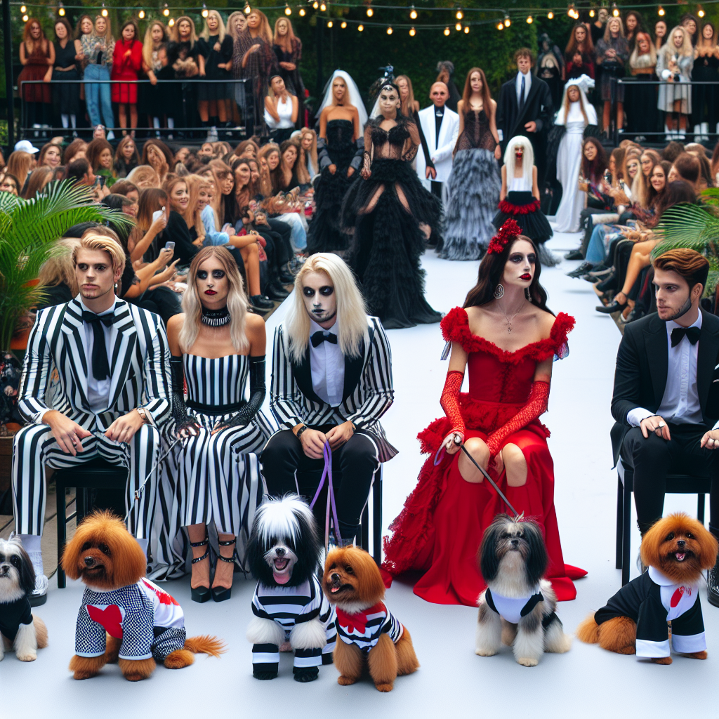 Beetlejuice-Inspired Costume Fashion Show Now Includes Adorable Dog Outfits by Graveyard Shift