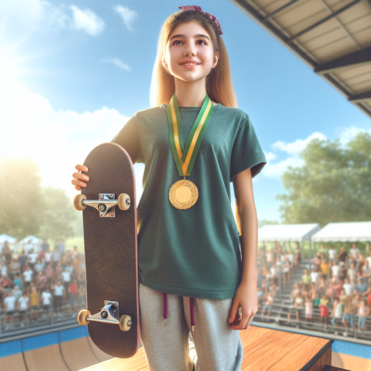 Teen Sensation Arisa Trew, 14, Wins Gold in Women's Skateboarding by Graveyard Shift