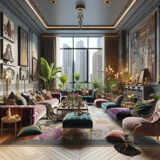 Explore Harris Reed's Opulent Designer Apartment in London by Graveyard Shift