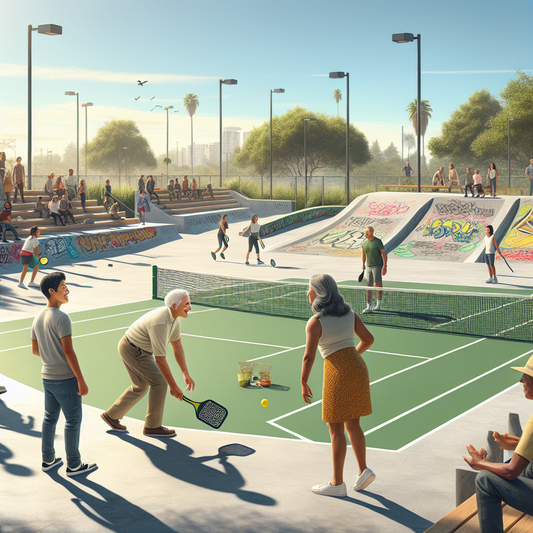 Knox Park Transforms Skate Section into Pickleball Courts for All Ages by Graveyard Shift