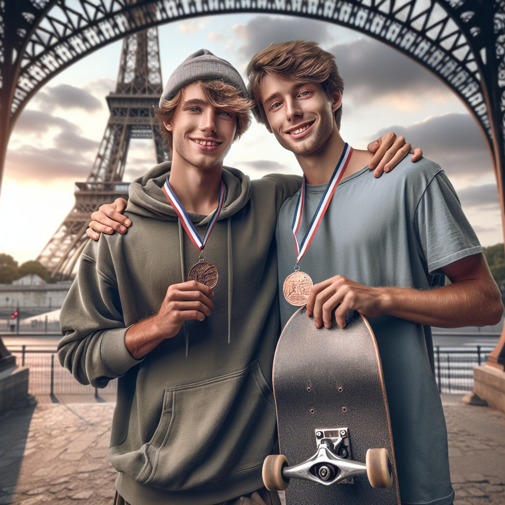 Jagger Eaton and Nyjah Huston Bond After Paris Olympic Medals by Graveyard Shift