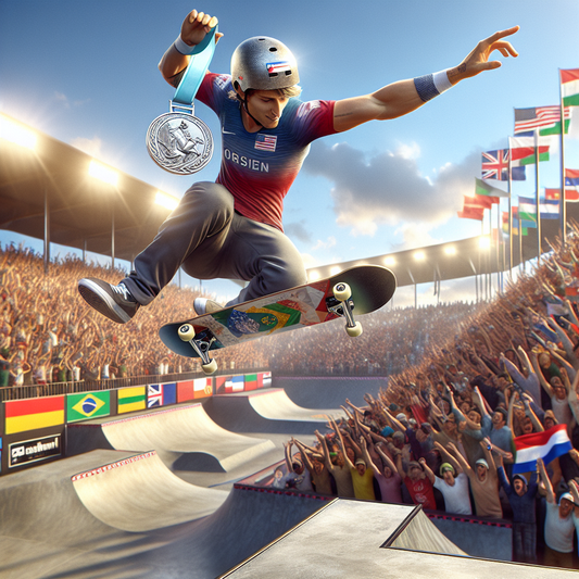 Tom Schaar Claims Silver in Olympic Skateboarding Park Event by Graveyard Shift